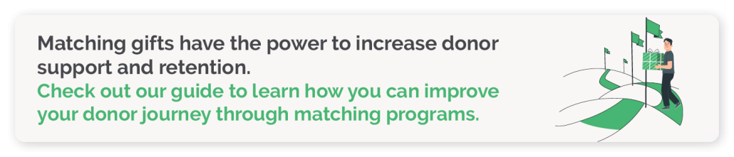 Find out how you can improve the donor journey with matching gifts