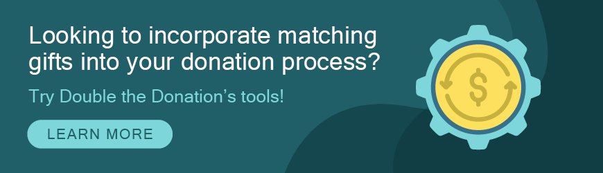 Learn more about integrating matching gifts and donation forms with Double the Donation.