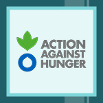 This graphic represents the logo of a Google Ad Grant case study on Action Against Hunger.