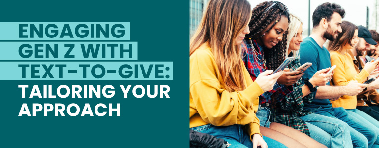 This image of young people on their phones captures the idea of engaging Gen Z with text-to-give to raise more for your nonprofit.