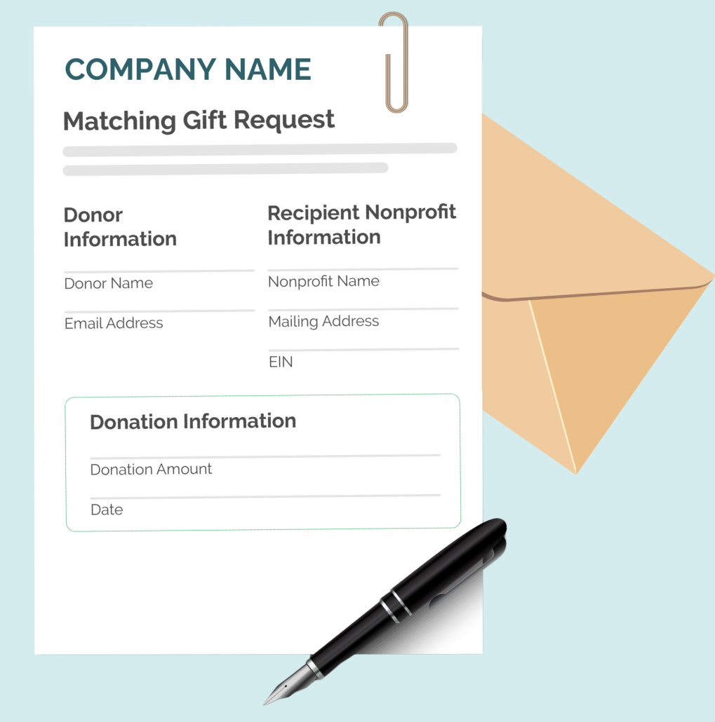 Instruct donors on how to find their paper matching gift request forms from your donation forms.