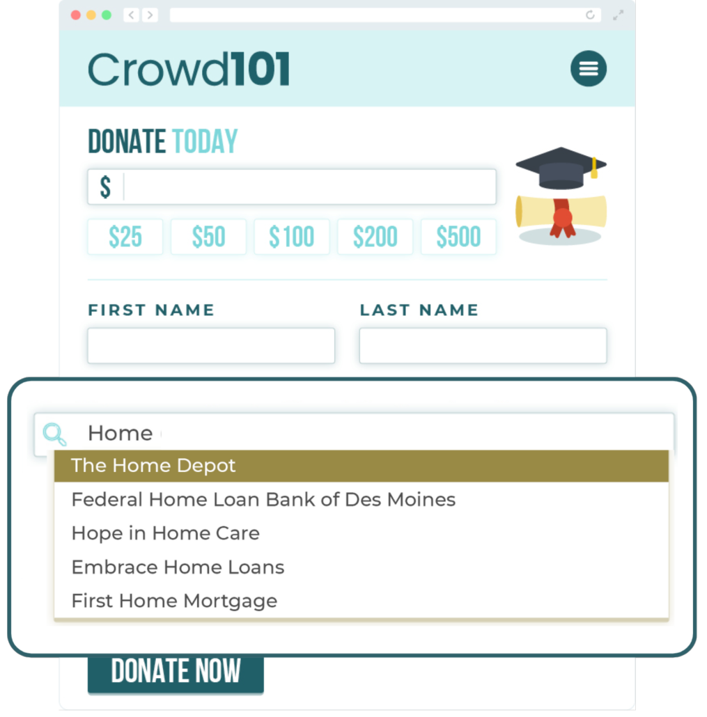 Implementing a matching gifts tool in your donation forms