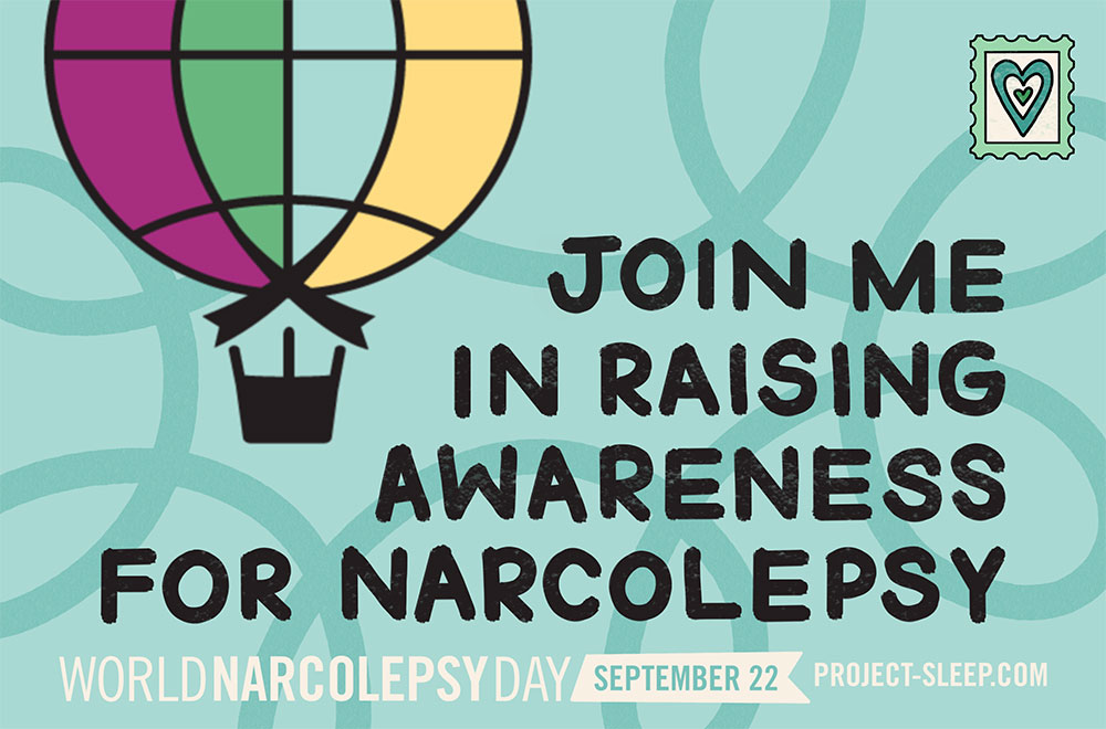 An example eCard from Project Sleep to raise awareness for World Narcolepsy Day.