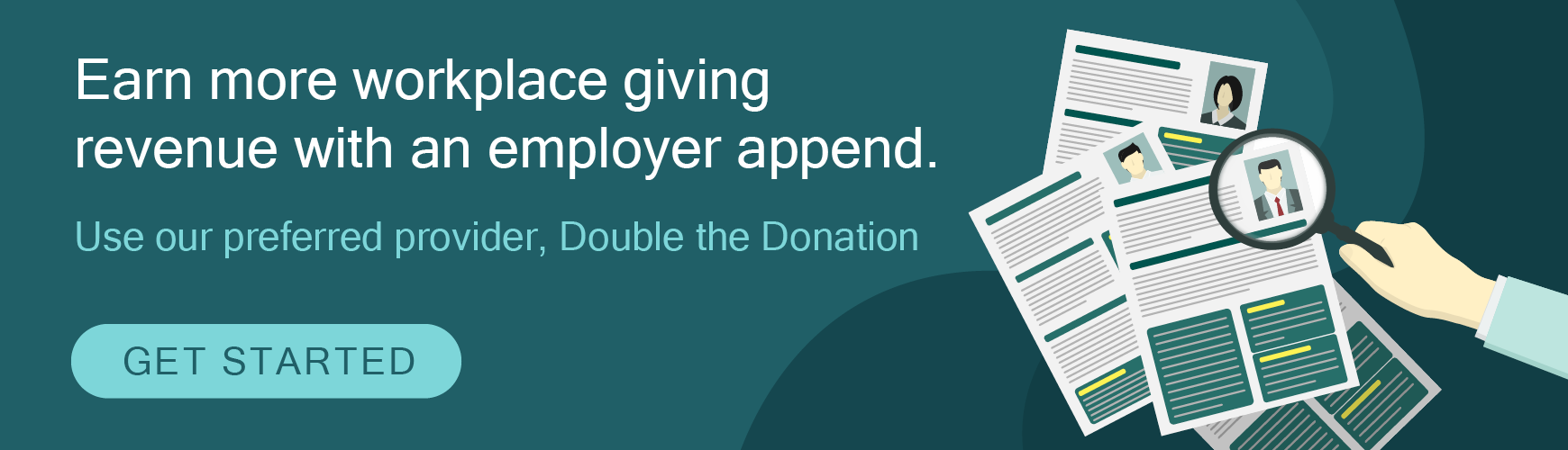 Get started with the best employer append service for workplace giving, Double the Donation.